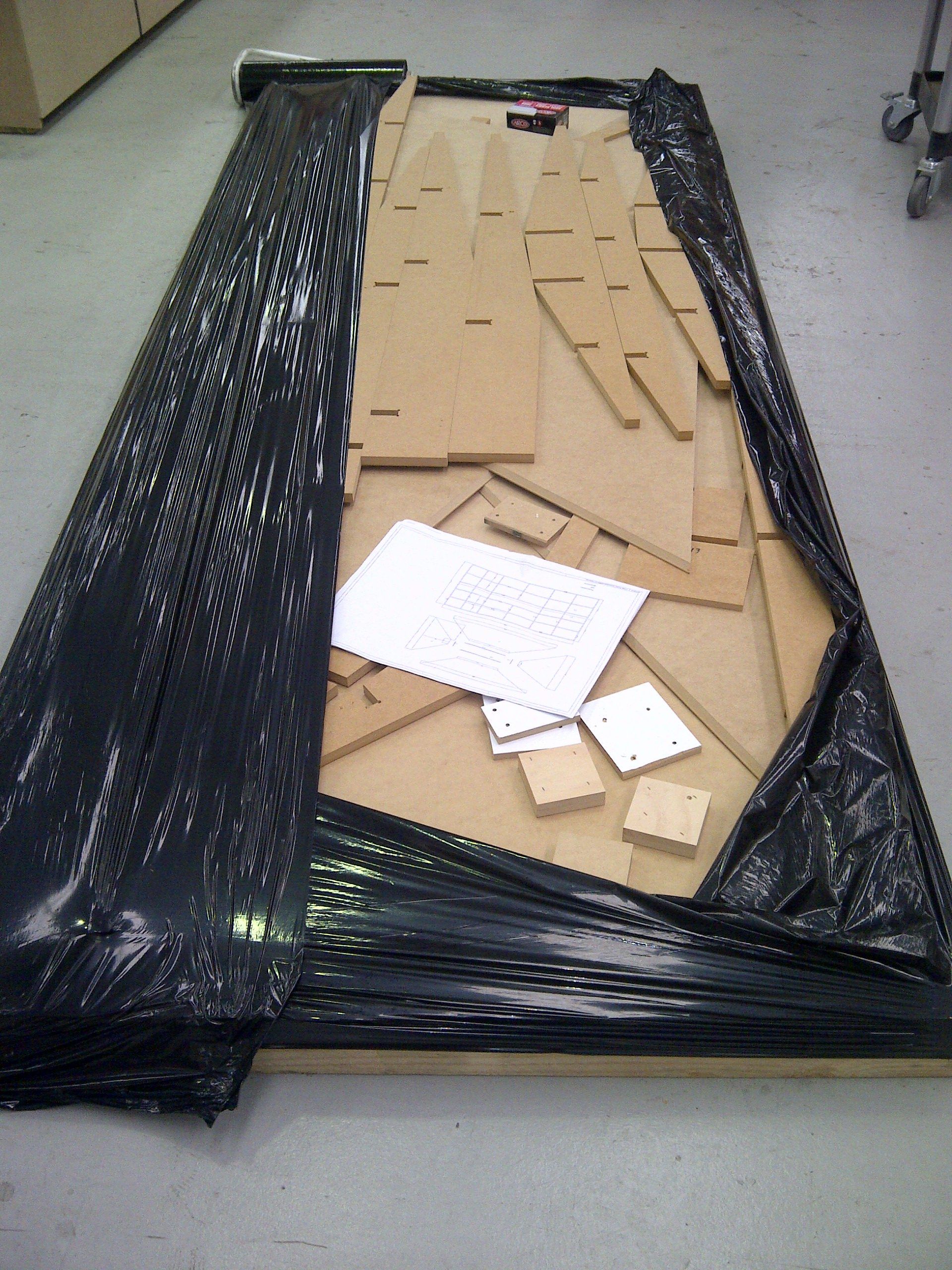 Monte St Angelo - flat pack framing ready for delivery (1)