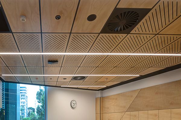 SUPATILE DIT drop-in ceiling tiles at Morling College