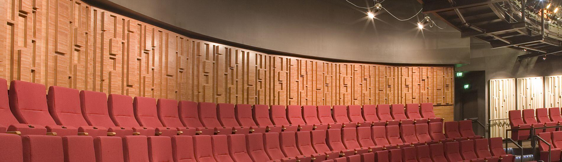 Customised SUPACOUSTIC diffusion panels address acoustics in school theatre