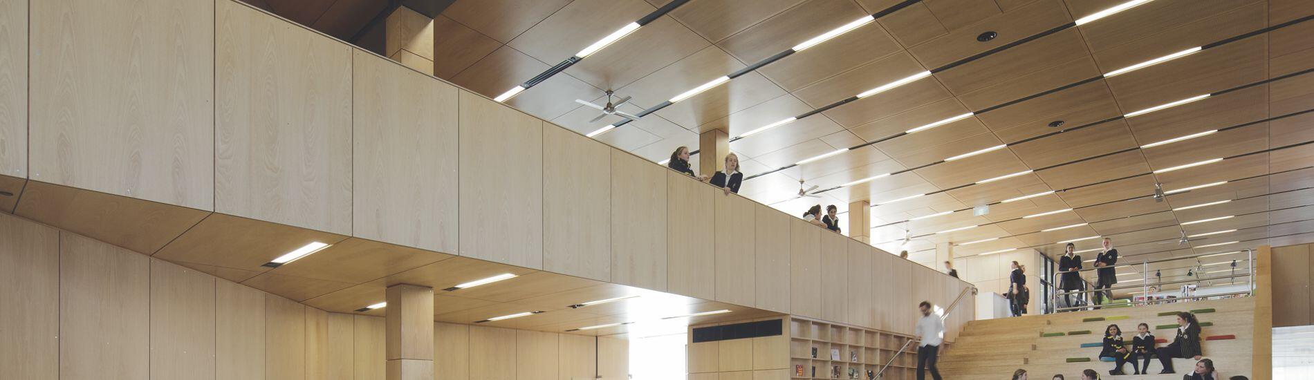 SUPACOUSTIC Acoustic Perforated Ceiling Panels Solve Noise Reverberation Issues in Award Winning School Building