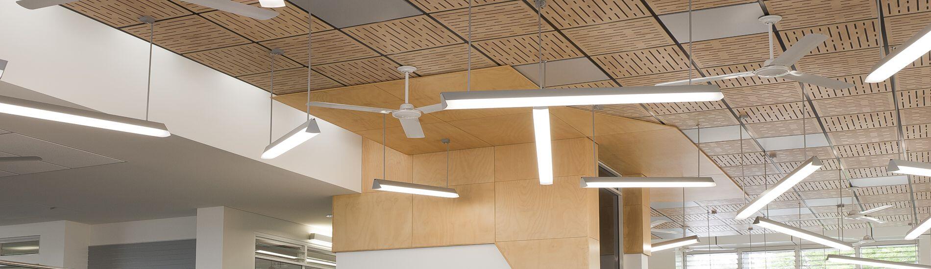 SUPATILE Drop-in Ceiling Tiles Provide Acoustic and Budget Solutions for School Library